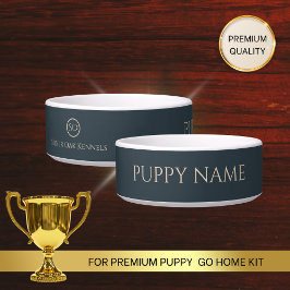 Comedero Tazón de agua personalizado para cachorros con nom