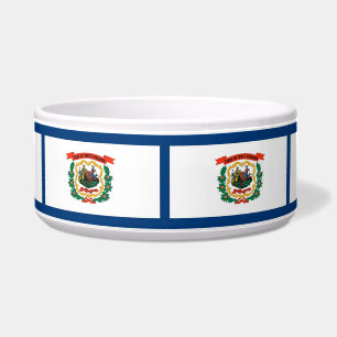 Comedero Tazón de animales de compañía con bandera del esta
