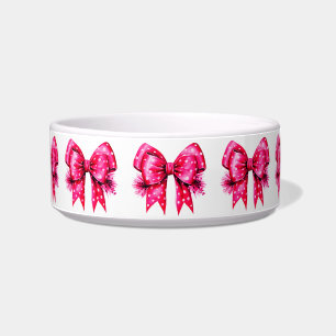Comedero Tazón de cerámica de arcos rosados