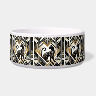 Comedero Tazón de cerámica decorativo abstracto moderno par