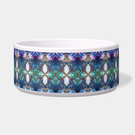 Comedero Tazón de cerámica decorativo azul para mascotas