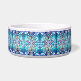 Comedero Tazón de cerámica decorativo azul para mascotas