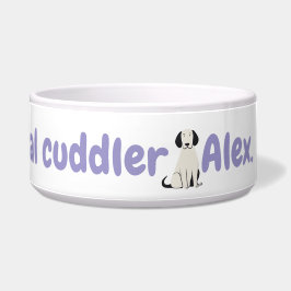 Comedero Tazón de cerámica grande personalizable para perro
