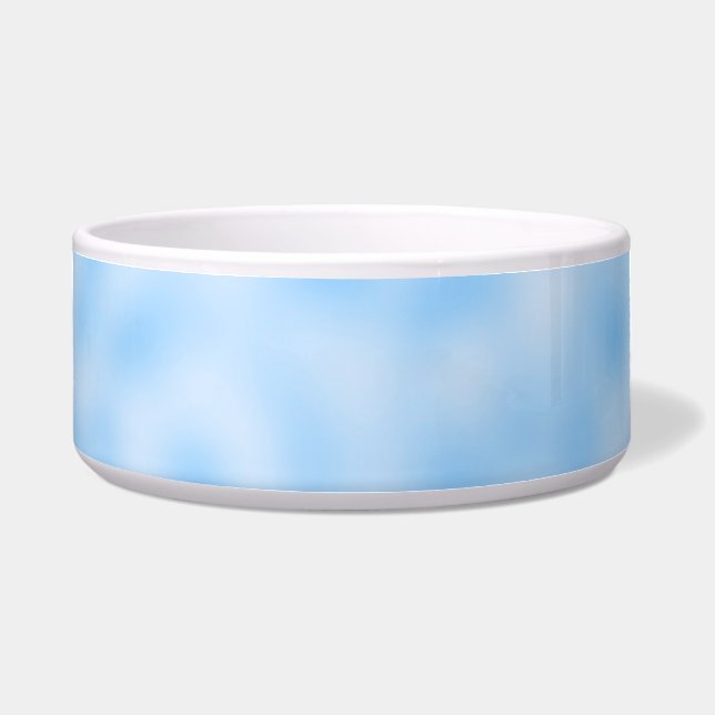 Comedero Tazón de cerámica para mascotas Cloud Blue (Frente)