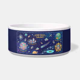Comedero Tazón de cerámica para mascotas Mapa espacial de l