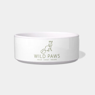 Comedero Tazón de cerámica para mascotas Wild Paws (Mediano