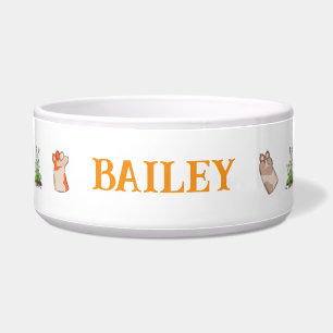 Comedero Tazón de cerámica para patas de gato