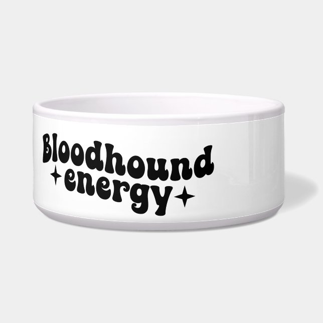Comedero Tazón de cerámica para perro Bloodhound (Izquierda)