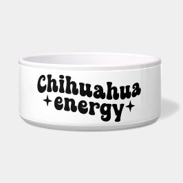 Comedero Tazón de cerámica para perro Chihuahua Energy
