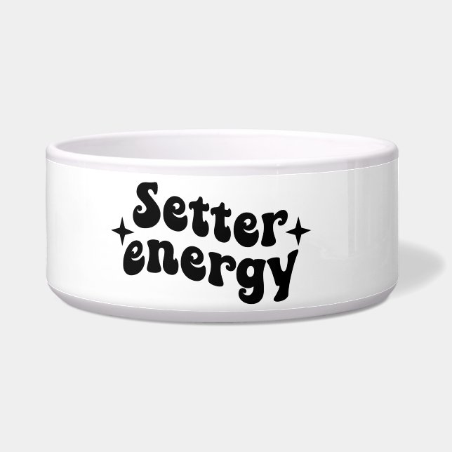 Comedero Tazón de cerámica para perro Setter Energy (Izquierda)