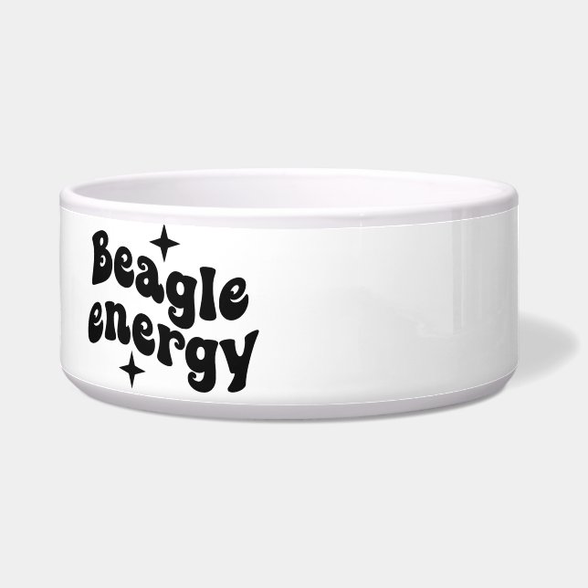 Comedero Tazón de cerámica para perros Beagle Energy (Izquierda)