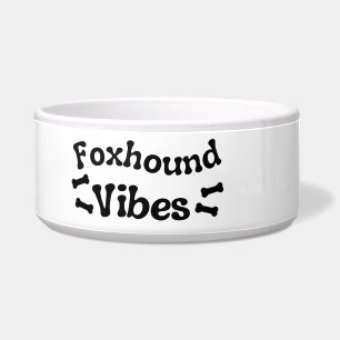 Comedero Tazón de cerámica para perros Foxhound Vibes