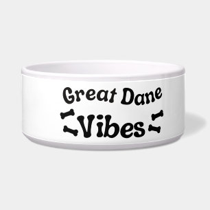 Comedero Tazón de cerámica para perros Great Dane Vibes