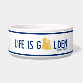 Comedero Tazón de cerámica para perros Life is Golden - Bla