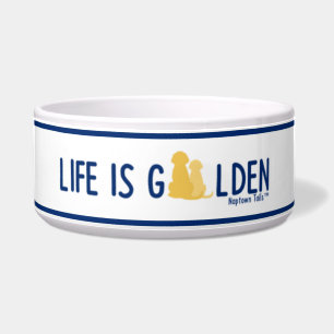 Comedero Tazón de cerámica para perros Life is Golden - Bla