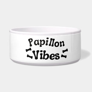 Comedero Tazón de cerámica para perros Papillon Vibes