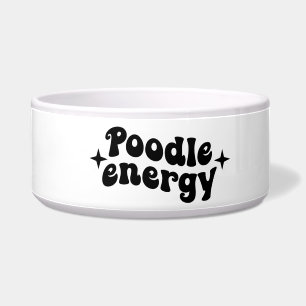 Comedero Tazón de cerámica para perros Poodle Energy