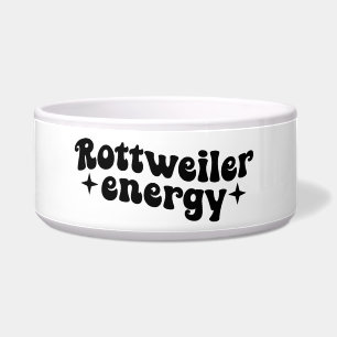 Comedero Tazón de cerámica para perros Rottweiler Energy