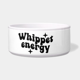 Comedero Tazón de cerámica para perros Whippet Energy