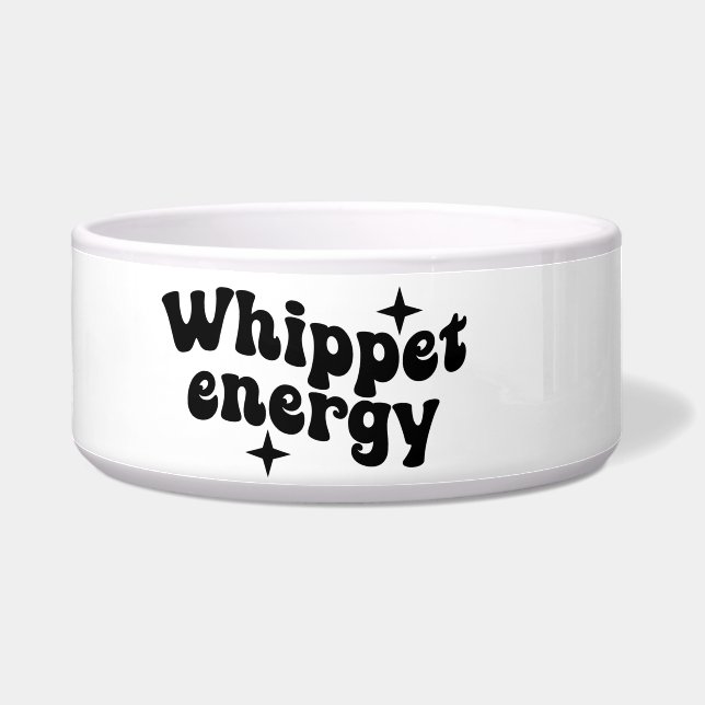 Comedero Tazón de cerámica para perros Whippet Energy (Izquierda)