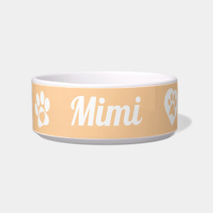 Comedero Tazón de cerámica personalizado para gatos, regalo