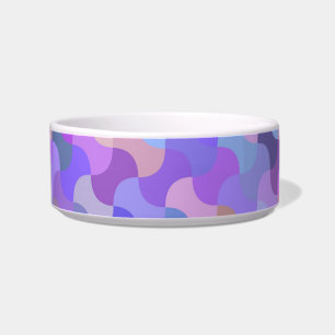 Comedero tazón de comida de gato con mosaico pastel