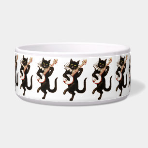 Comedero tazón de comida de gatos de canciones y bailes