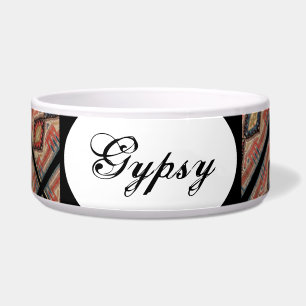Comedero Tazón de comida Mascota personalizado - Bohemian -