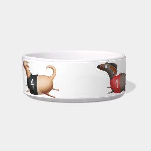 Comedero Tazón de comida para Dachshund Carreras de perro w