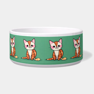 Comedero Tazón de comida para gato lindo