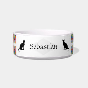 Comedero Tazón de comida para gato personalizable