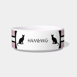 Comedero Tazón de comida para gato personalizable en blanco