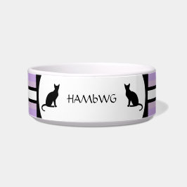 Comedero Tazón de comida para gato personalizable en blanco