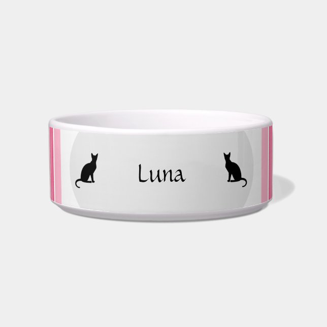 Comedero Tazón de comida para gato personalizable en HAMbWG (Frente)