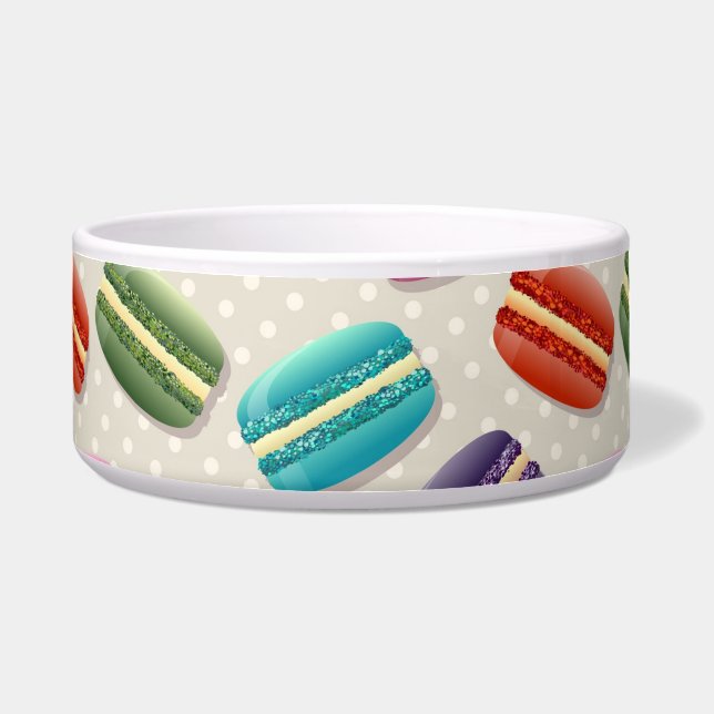 Comedero tazón de comida para gatos de macarons (Frente)