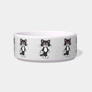 Comedero tazón de comida para gatos de tuxedo