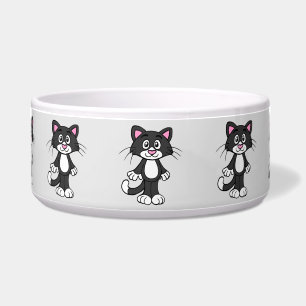 Comedero tazón de comida para gatos de tuxedo