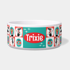 Comedero Tazón de comida para gatos personalizable de Navid