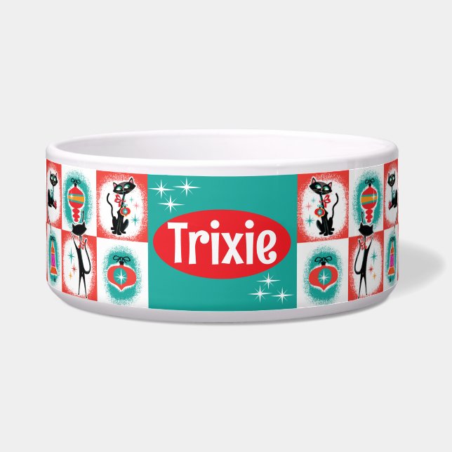 Comedero Tazón de comida para gatos personalizable de Navid (Frente)