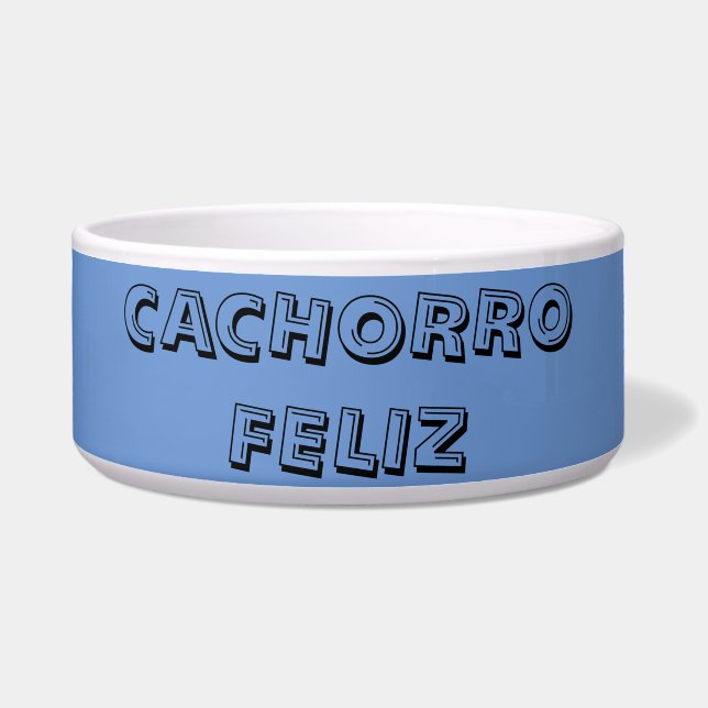 Comedero tazón de comida para mascotas (Frente)