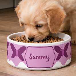Comedero Tazón de comida para mascotas rosa polvoriento con