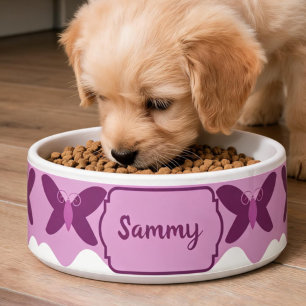 Comedero Tazón de comida para mascotas rosa polvoriento con