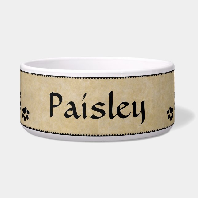 Comedero Tazón de comida para perro personalizable - HAMbWG (Frente)