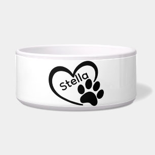 Comedero Tazón de comida para perro personalizado de cerámi
