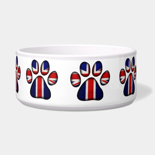 Comedero Tazón de comida para perros británicos (Frente)
