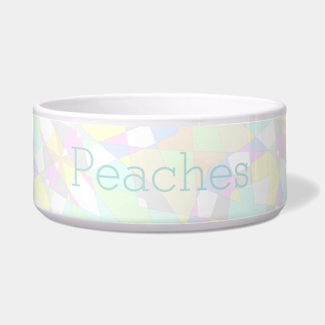 Comedero Tazón de comida para perros con diseño abstracto p (Frente)