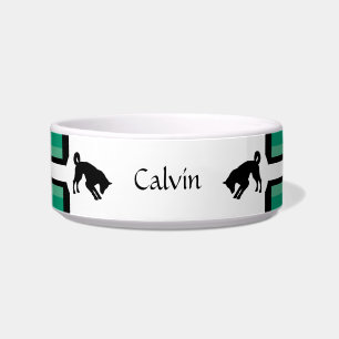 Comedero Tazón de comida para perros personalizable en blan
