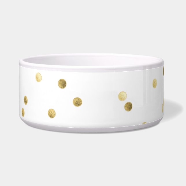 Comedero Tazón de comida para perros y mascotas con purpuri (Frente)