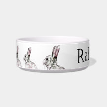 tazón de conejo de personalizable