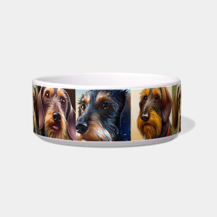 Comedero Tazón de Dachshund de pelo duro